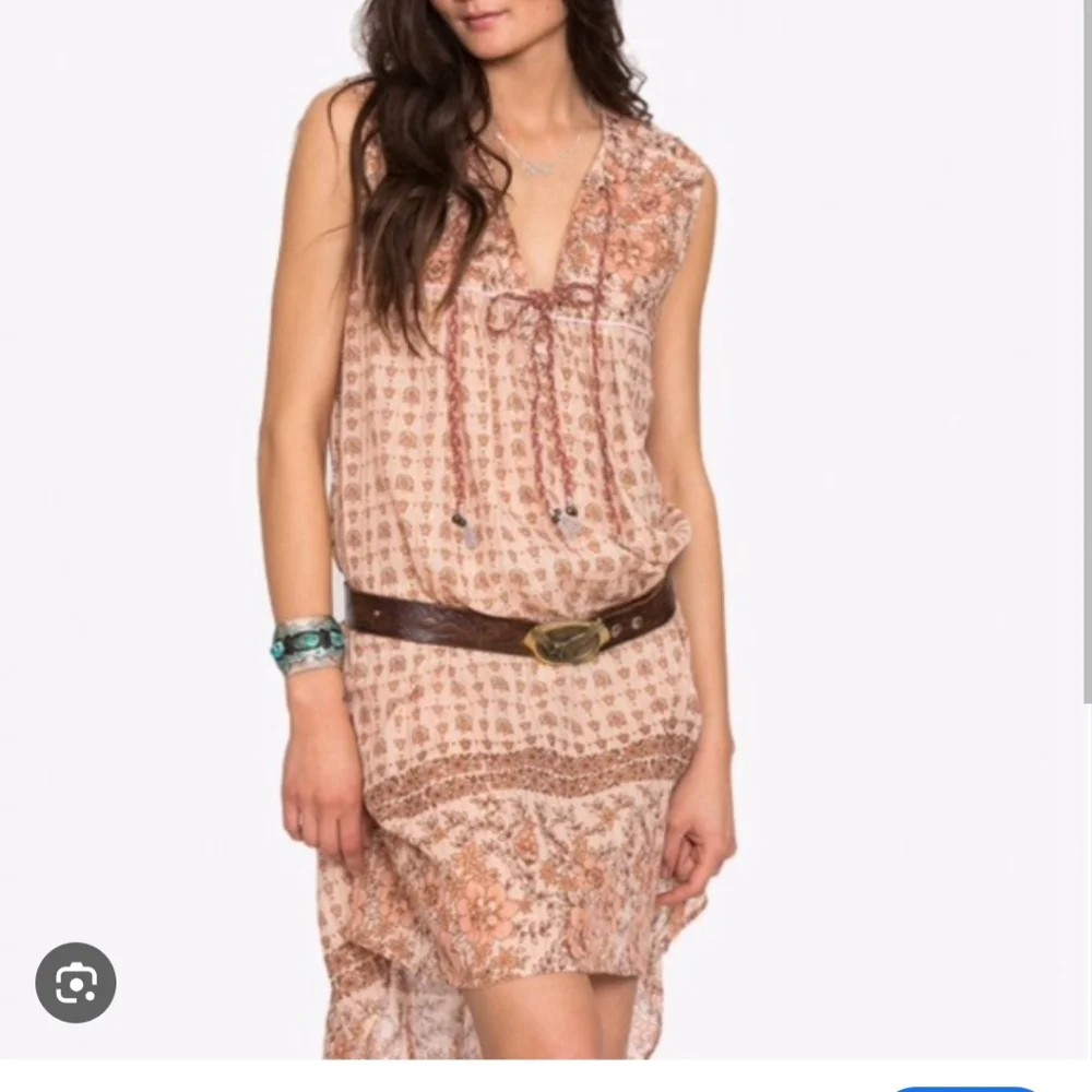 🪄🫰🏼Spell Desert Rose Midi Dress Boho Festival XS Rare